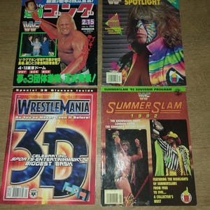 Rare WWF Wrestling Magazine lot