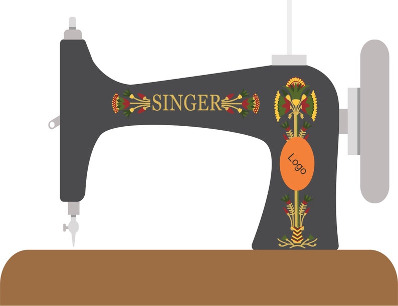 Singer 66 egyptian Lotus Sewing Machine Waterslide Decals Etsy