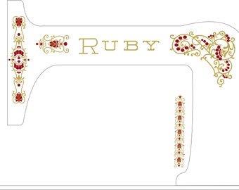 New Home Ruby - R1 Nähmaschine Sticker
