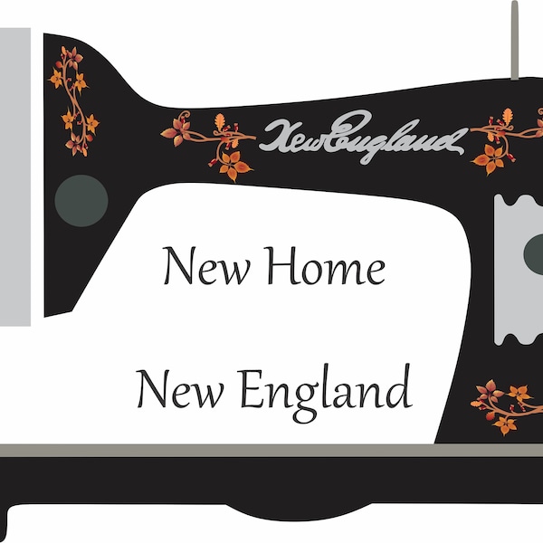 New Home Sewing Machine Decals Etsy