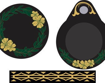 Griffin Wertheim Handcrank Nähmaschine Wasserschiebebilder