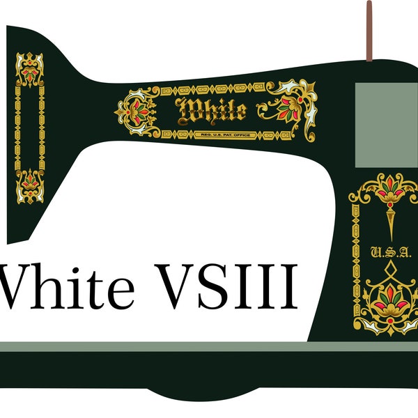 Sewing Machine Restoration Decals Etsy