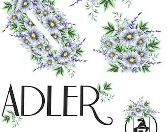 Adler 152 - Nähmaschine mit Wasserschiebefolie Abziehbilder