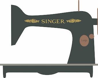 Singer 99 Calcomanías de tobogán acuático 'Filigree' Sewing Machine