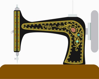 Husqvarna Fraya VS Nähmaschine Waterslide Abziehbilder inklusive Scheibenschutz (Version 1)