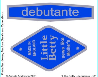 Kleine Betty 'Debütante' (Aufkleber)