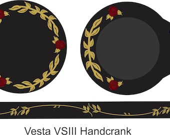 Vesta VSIII - Nähmaschine Nähmaschine Wasserschiebefolie Abziehbilder