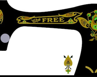 The Free Sewing Machine Waterslide Decals