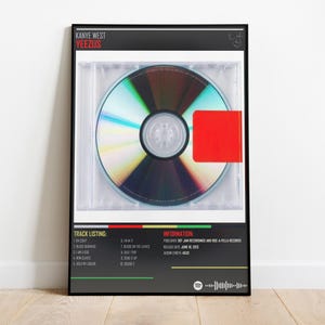 KANYE WEST - Yeezus Music Album - Digital print - Music Print - Vintage Poster - Album Cover Poster - Wall Art - Gifts for him