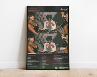 PLAYBOY CARTI - Álbum de música de Playboy Carti - Impresión musical - Póster vintage - Póster de portada de álbum - Arte de pared - Regalos para él
