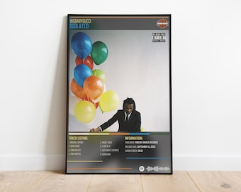 BIGBABYGUCCI - Álbum de música aislado - Impresión musical - Póster vintage - Póster de portada de álbum - Arte de pared - Regalos para él
