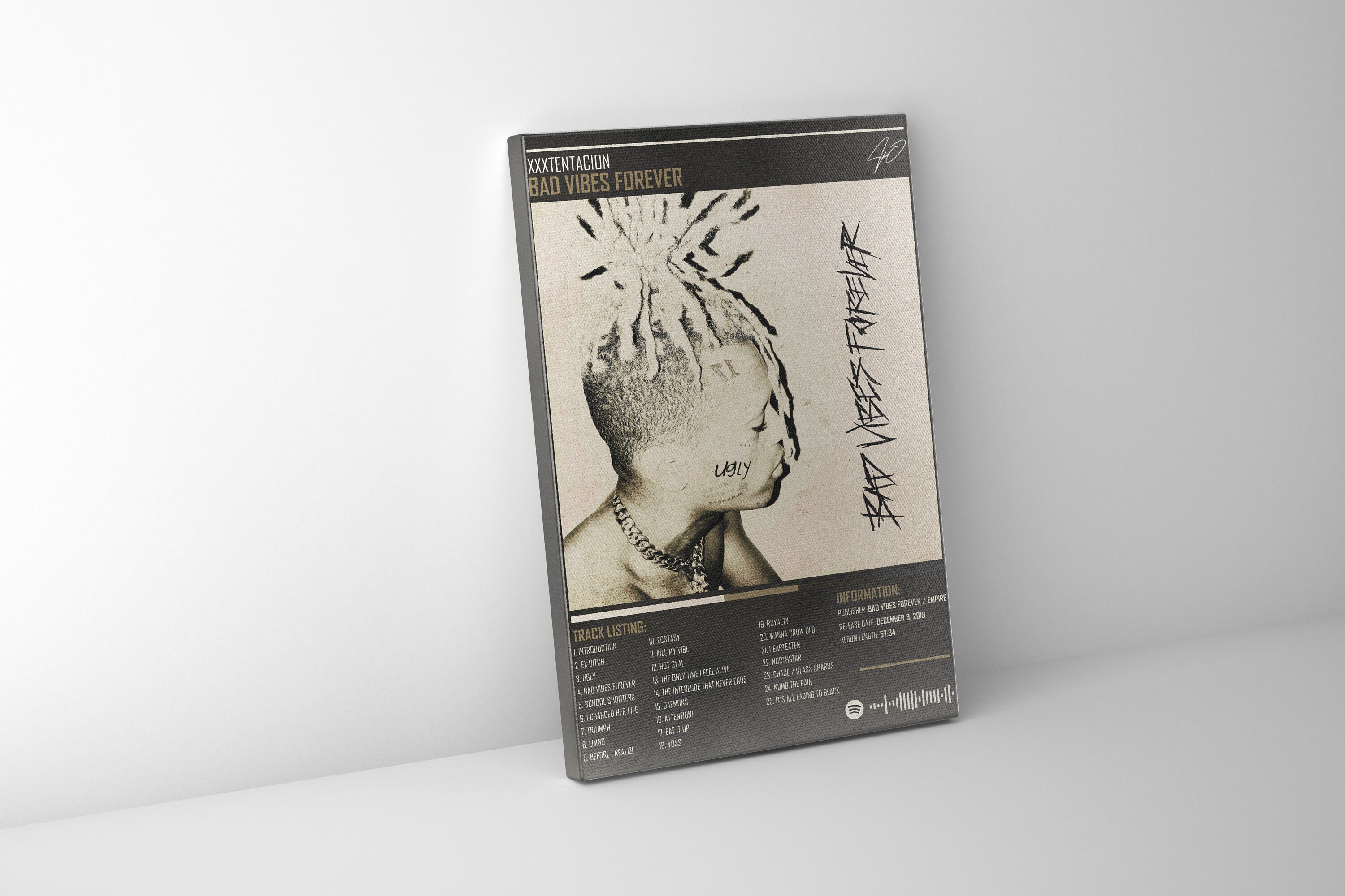 XXXTENTACION - Bad Vibes Forever Music Album - Digital Print