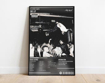 PLAYBOY CARTI - Álbum de música Die Lit - Impresión musical - Póster vintage - Póster de portada de álbum - Arte de pared - Regalos para él