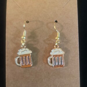 Jewelry Earrings Gift for Friend Beer Jewelry Gift Beer Mug Earrings Fun Accessory Forever Young Jewelry