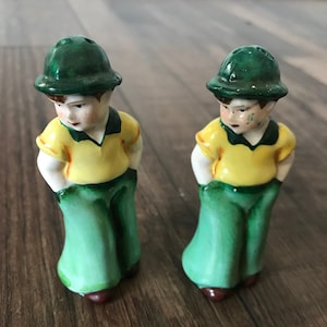 Little Boy Salt and Pepper Shaker Set