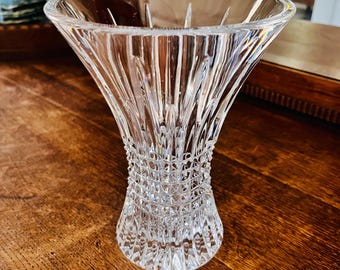 Waterford Crystal Diamond Point Flower Vase 8 Inches