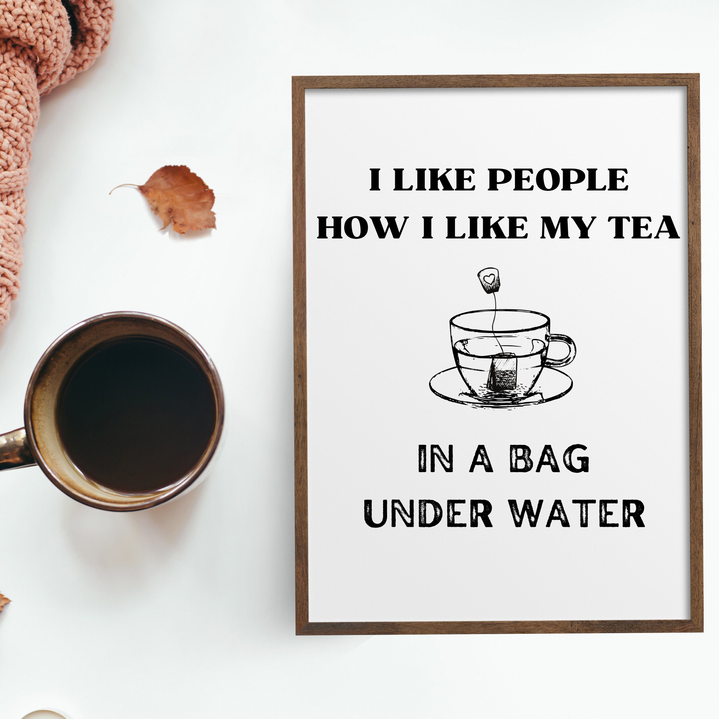 Tea SVG, Water SVG, Funny Saying, Dark Humor SVG, Wall Art, Instant ...