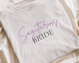Bruid Shirt, Boogschutter Shirt, Dierenriem Shirt, Astrologie Shirt, Cadeau voor Boogschutter, Horoscopen, Boogschutter Sign Shirt, Boogschutter Dierenriem