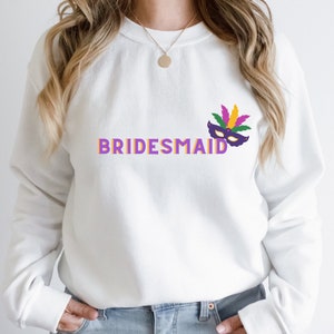 Bridesmaid NOLA New Orleans Bachelorette Wedding Bride BACH Crewneck Sweatshirt Hoodie