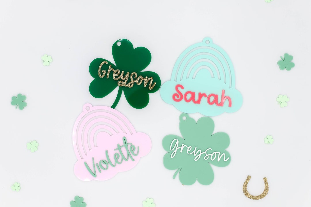 St. Patrick's Day Name Tag | Personalized St. Patrick's Day Gift Tag ...