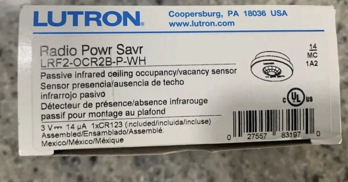 Lutron LRF2OCR2BPWH Passive Infrared Ceiling Etsy