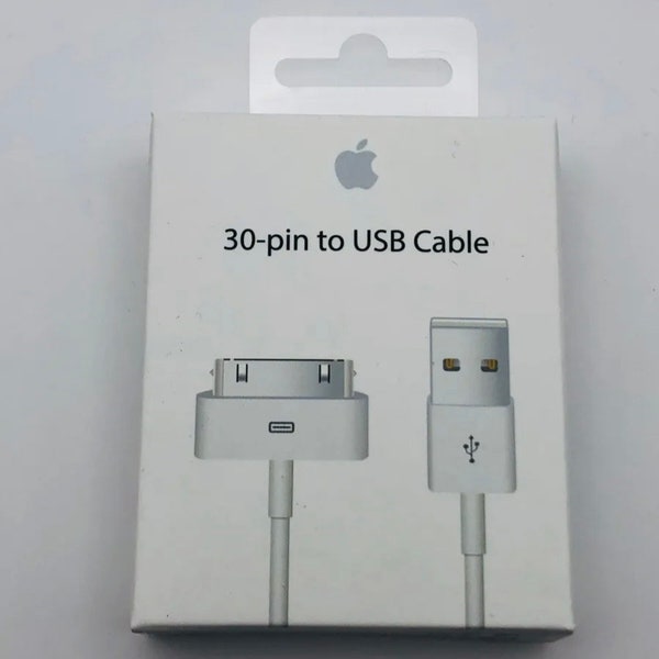Câble de synchronisation de charge OEM Apple de 1 mètre 30 broches vers USB pour iPod iPhone 3 3G 4 4s