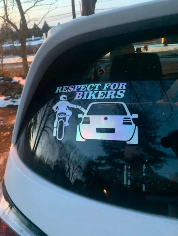 Decal for Funny Car Stickers Respect Biker Sticker for Bikers