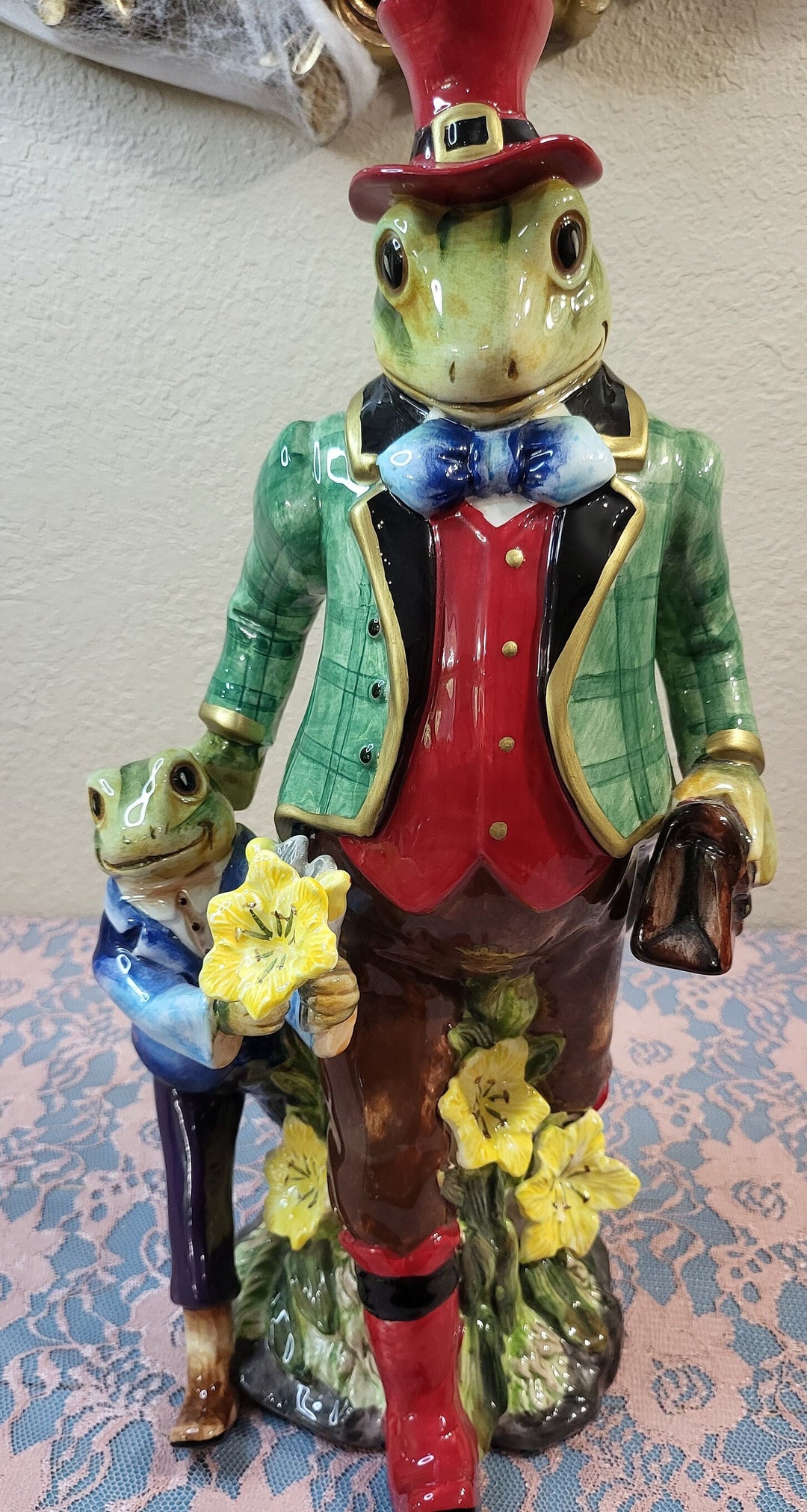 Large Appletree Frog Father and Son Etsy