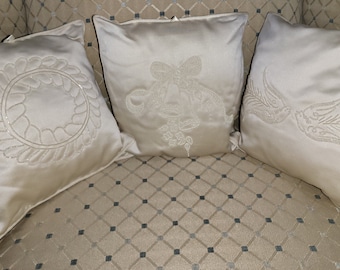 Beaded Christmas Pillows