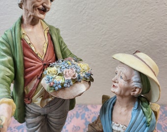Vintage Capodimonte Centerpiece Figure - Etsy Vintage Capodimonte Centerpiece Figure - Etsy