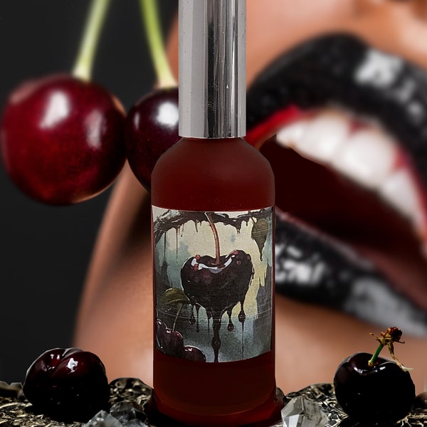 Perfume de Cereza Negra / gótico / sensual eau de toilette /