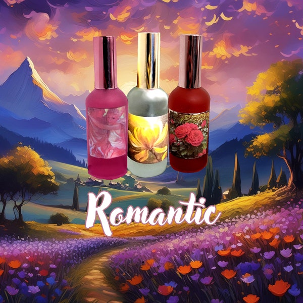 Romantic Perfume set of 3 | Gift for her | Bulgarian Rose | Eau de toilette | pov Indie perfume | niche perfume