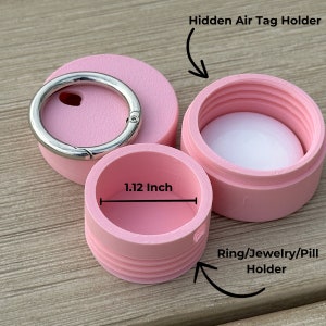 Airtag Ring Box | Schlüsselanhänger Ring Box | Reise Schmuckhalter | Reisepillendose