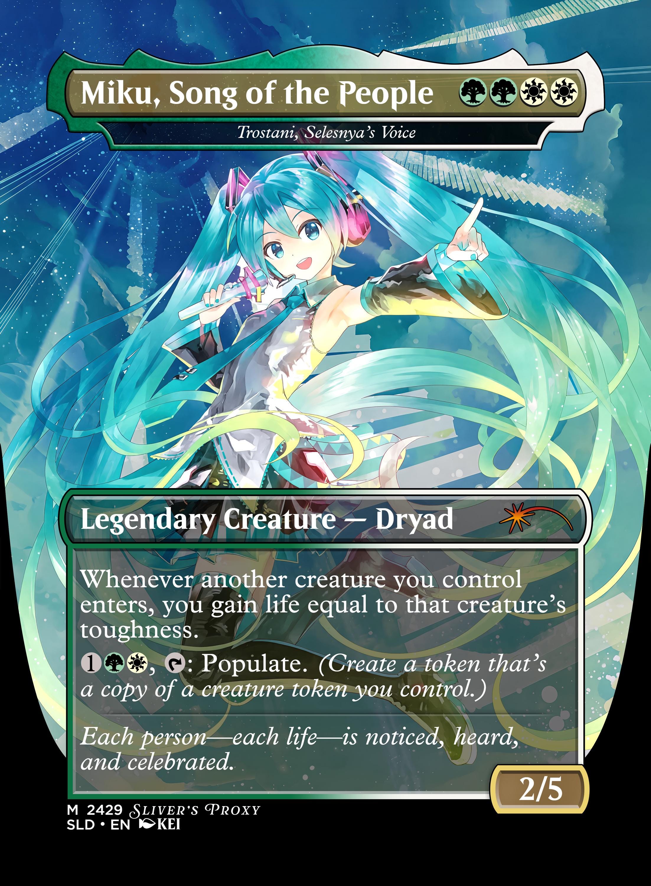 Hatsune Miku Proxy Card - Etsy