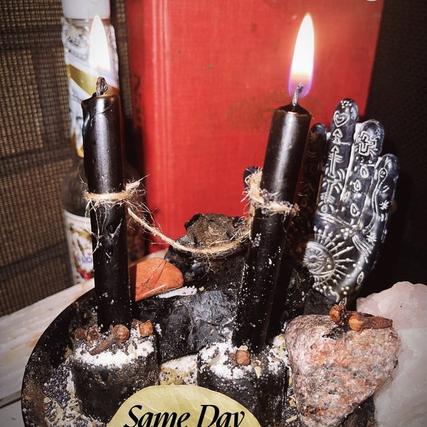 5 Card Tarot Reading with Cord Cutting Ritual, Cord Cutting Spell, Candle Work