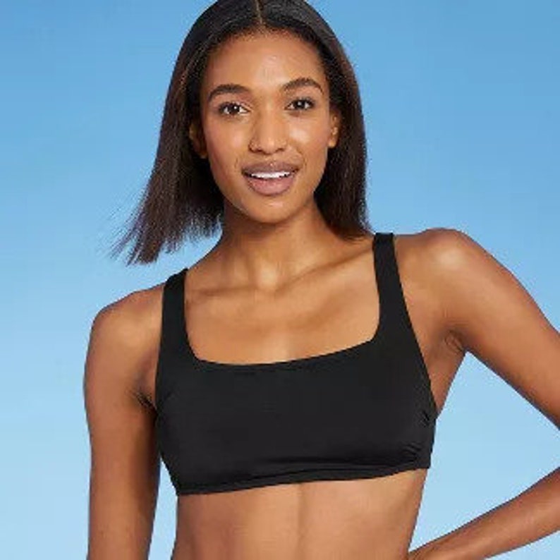 Black Bikini Top Etsy