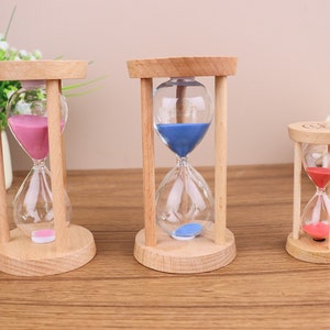 Custom Engraving 3/5/15/30 min Color Sand hourglass Home Decoration coworkers/creative living room,home decoration/best gift/anti-anxiety