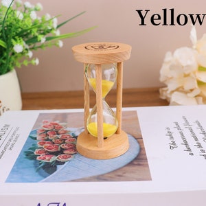 Custom Engraving 3/5/15/30 min Color Sand hourglass Home Decoration coworkers/creative living room,home decoration/best gift/anti-anxiety image 7