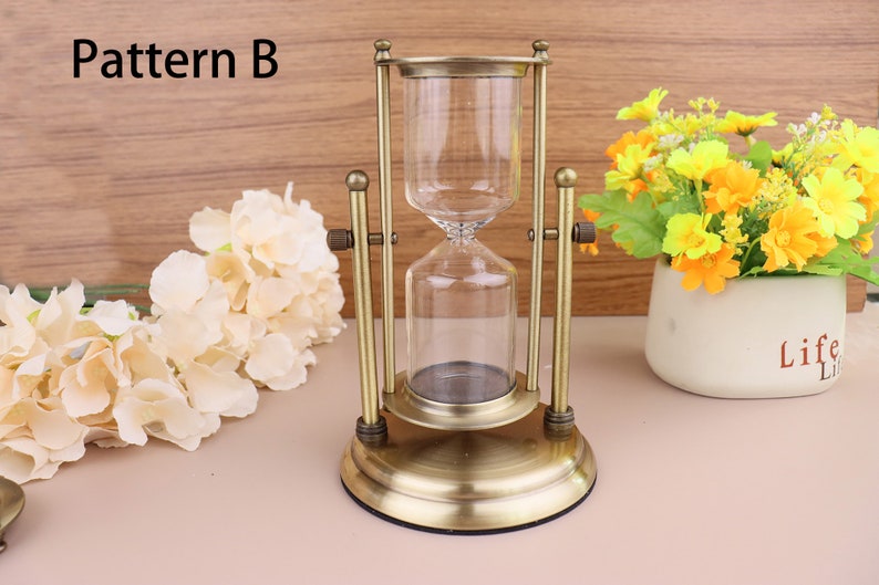 Custom Engraving Vintage refillable Sand Hourglass Timer/ Sand hourglass/ Home Decoration coworkers/creative living room,home decoration zdjęcie 5