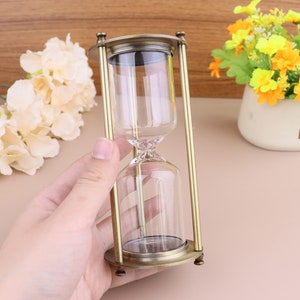 Custom Engraving Vintage refillable Sand Hourglass Timer/ Sand hourglass/ Home Decoration coworkers/creative living room,home decoration Bild 2