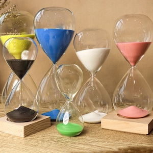 Personalized 5/15/30/60 minutes hourglass sand timer sand art Water droplet Hourglass for Wedding housewarming Office Anniversary Gift zdjęcie 8