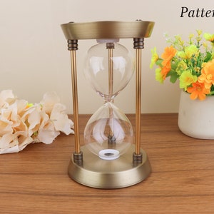 Custom Engraving Vintage refillable Sand Hourglass Timer/ Sand hourglass/ Home Decoration coworkers/creative living room,home decoration Bild 6