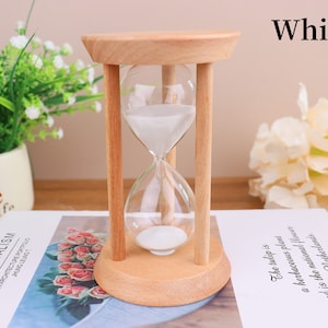 Custom Engraving 3/5/15/30 min Color Sand hourglass Home Decoration coworkers/creative living room,home decoration/best gift/anti-anxiety Bild 6