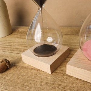 Personalized 5/15/30/60 minutes hourglass sand timer sand art Water droplet Hourglass for Wedding housewarming Office Anniversary Gift zdjęcie 7