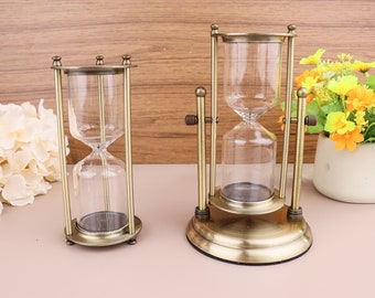 Custom Engraving Vintage refillable Sand Hourglass Timer/ Sand hourglass/ Home Decoration coworkers/creative living room,home decoration