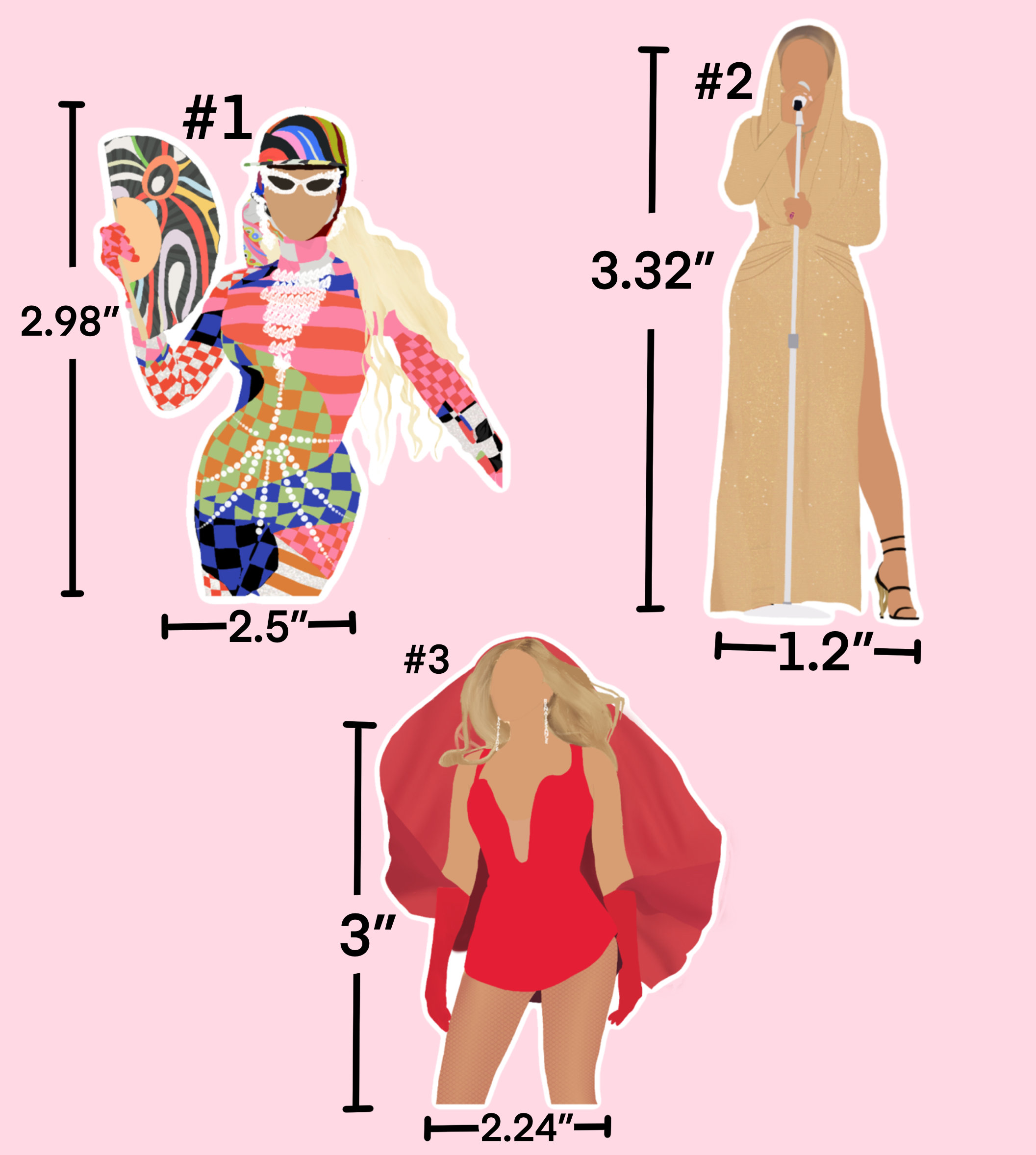 Beyonce Sticker Pack Renaissance Tour Stickers Beyhive Stickers Vinyl ...