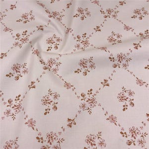 Boho Vintage Floral lowers Botanical Print Quilting  Sewing Cotton Fabric Small Print Floral Fabric