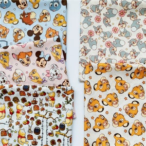 Cute Cartoon Fabric Disney Fabric,Cotton Fabric,43Inch X 1/2Yard,By Half Yard