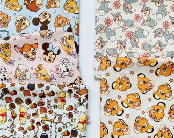 Cute Cartoon Fabric Disney Fabric,Cotton Fabric,43Inch X 1/2Yard,By Half Yard