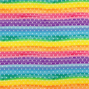 Rainbow point Digital Cotton Fabric, 43Inch x 1/2 Yard